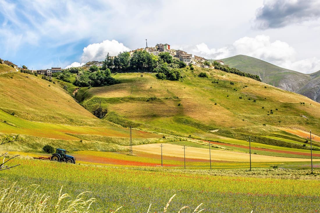Norcia y los montes Sibilinos